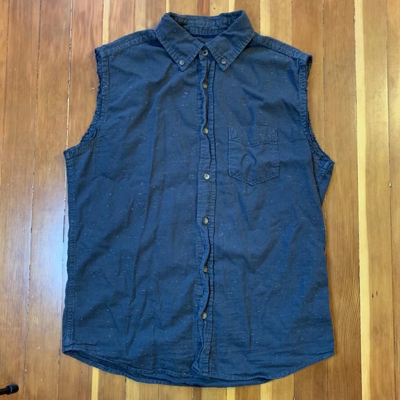 charcoal aeropostale sleeveless flannel S - Picture 1 of 4